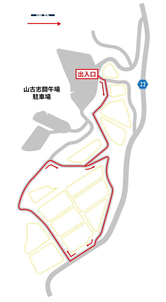 おすすめ散策コースの地図